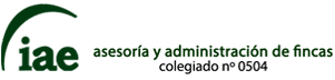 IAE ASESORÍA Y ADMINISTRACIÓN DE FINCAS Logo